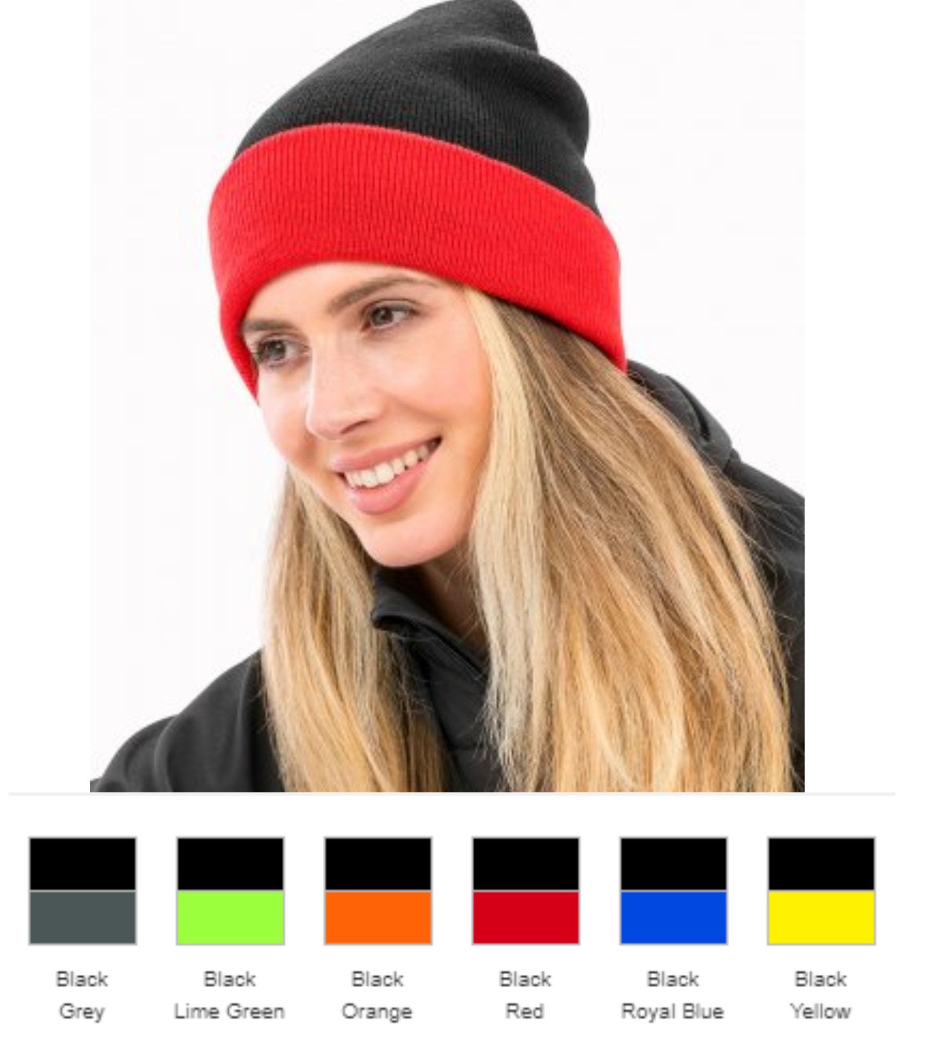 Result RC930 Genuine Recycled Black Compass Beanie - Click Image to Close